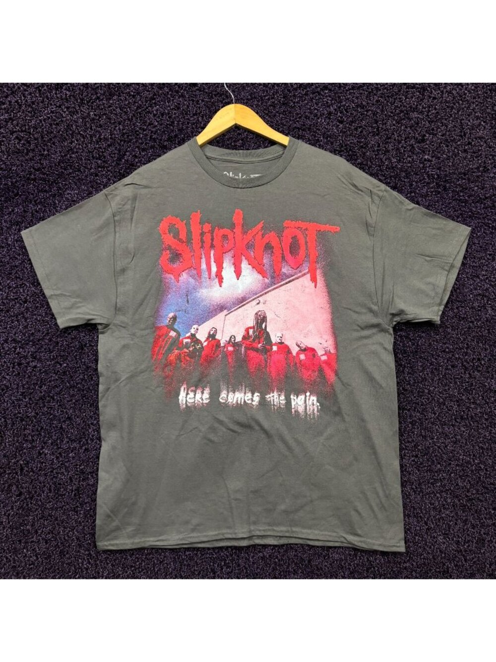 Slipknot Here Comes The Pain Tour Art Heavy Metal T-Shirt XL